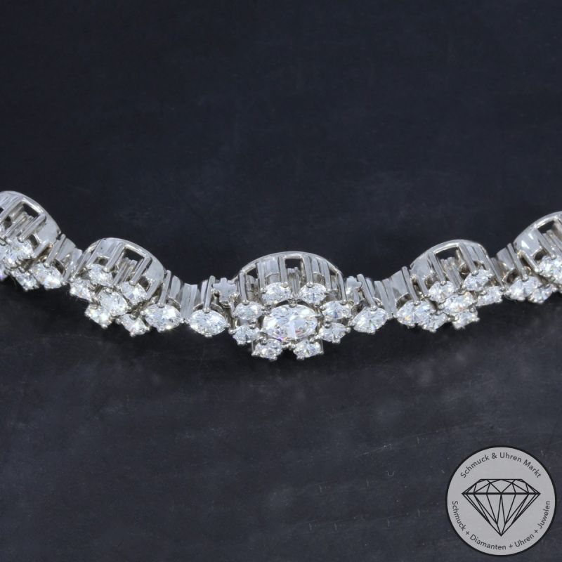 Wert 18900 € Brillant Armband (ca. 3,20 carat) in 750er 18 K Weißgold - 104892