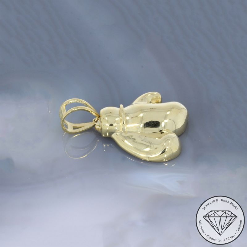 Wert 3190 € Anhänger Boxhandschuh (13,1g) in 585er 14 K Gelbgold - 104905