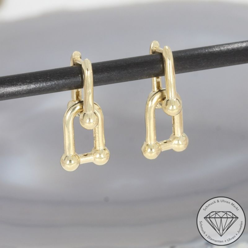 Wert 800 € Ohrringe in 585er 14 K Gelbgold - 105019