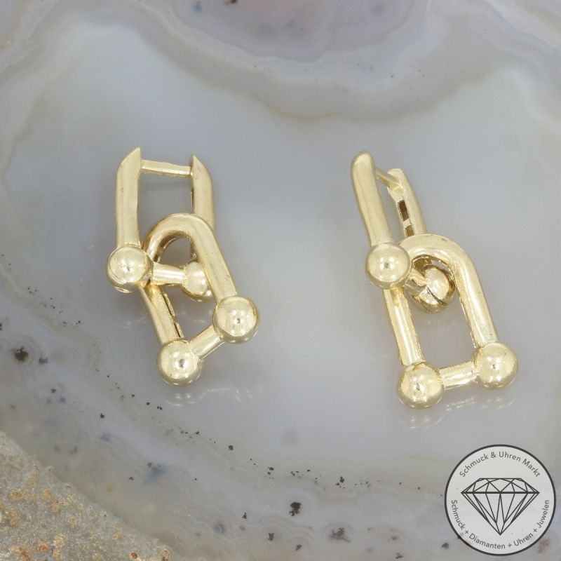 Wert 800 € Ohrringe in 585er 14 K Gelbgold - 105019