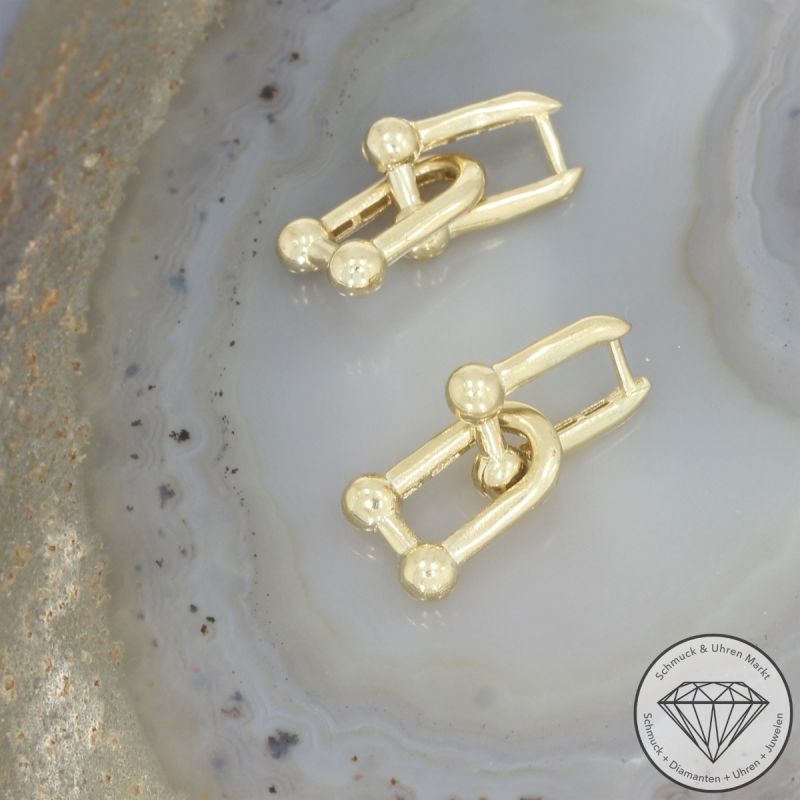 Wert 800 € Ohrringe in 585er 14 K Gelbgold - 105019