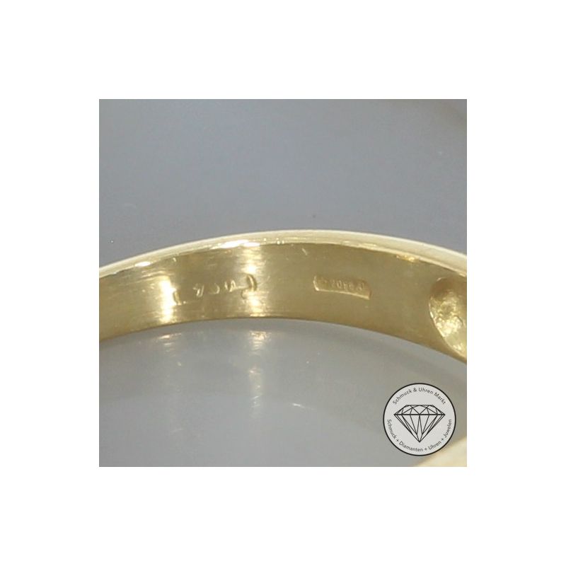 Wert 2350 € Brillant Saphir Ring in 750er 18 K Gelbgold - 105034