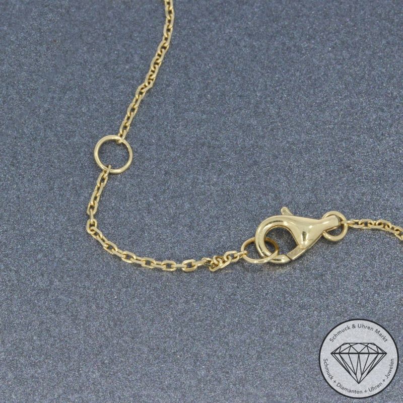 Wert 4550 € Citrin Anhänger mit Kette in 585er 14 K Gelbgold - 105164