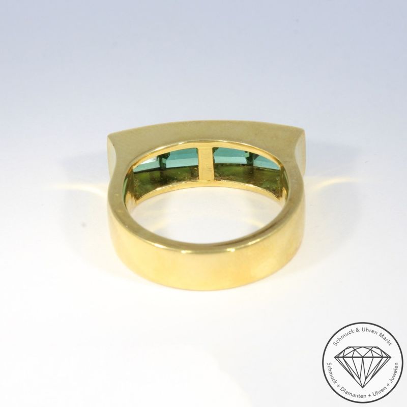 Wert 58000 € Turmalin Set Collier Armband Ring in 750er 18 K Gelbgold - 105196