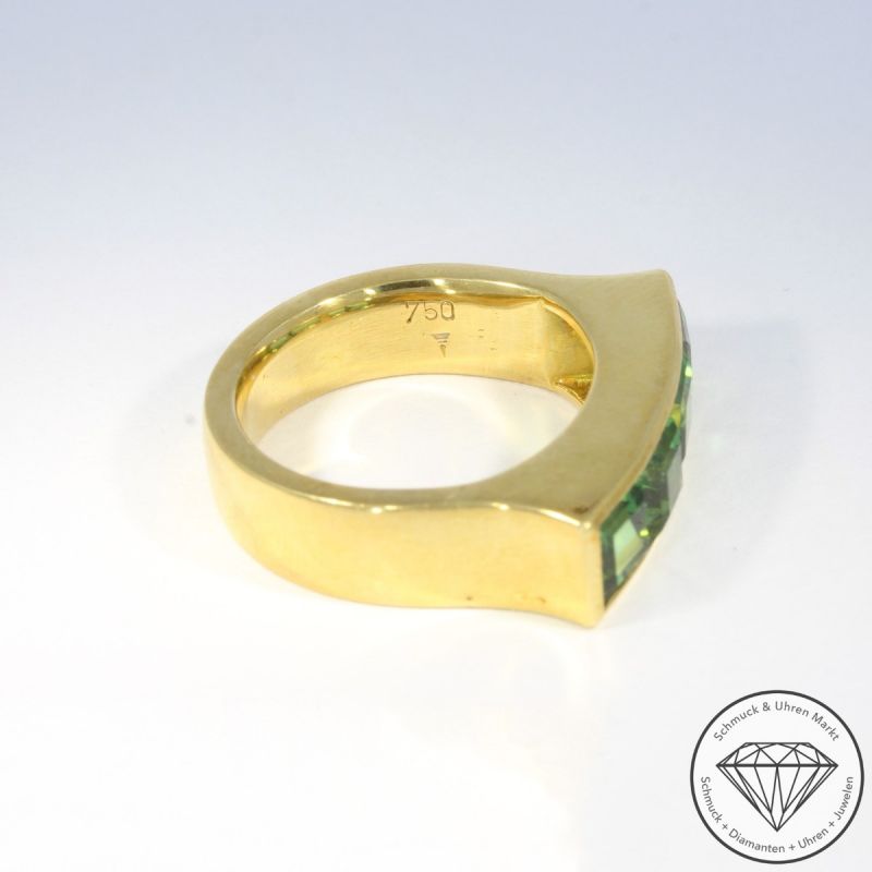Wert 58000 € Turmalin Set Collier Armband Ring in 750er 18 K Gelbgold - 105196