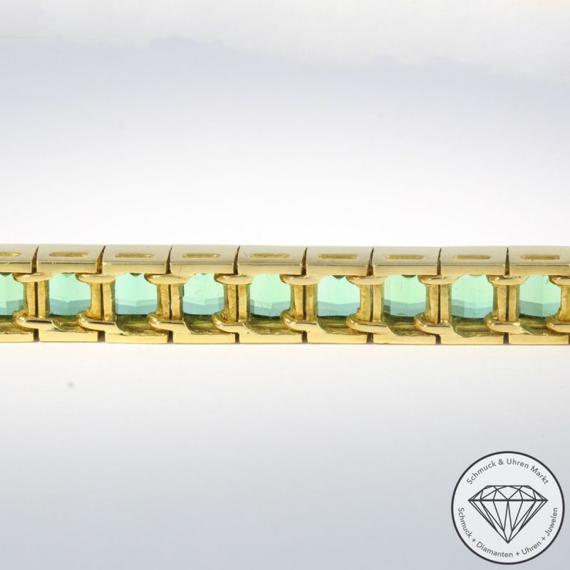 Wert 58000 € Turmalin Set Collier Armband Ring in 750er 18 K Gelbgold - 105196