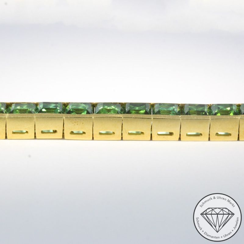 Wert 58000 € Turmalin Set Collier Armband Ring in 750er 18 K Gelbgold - 105196