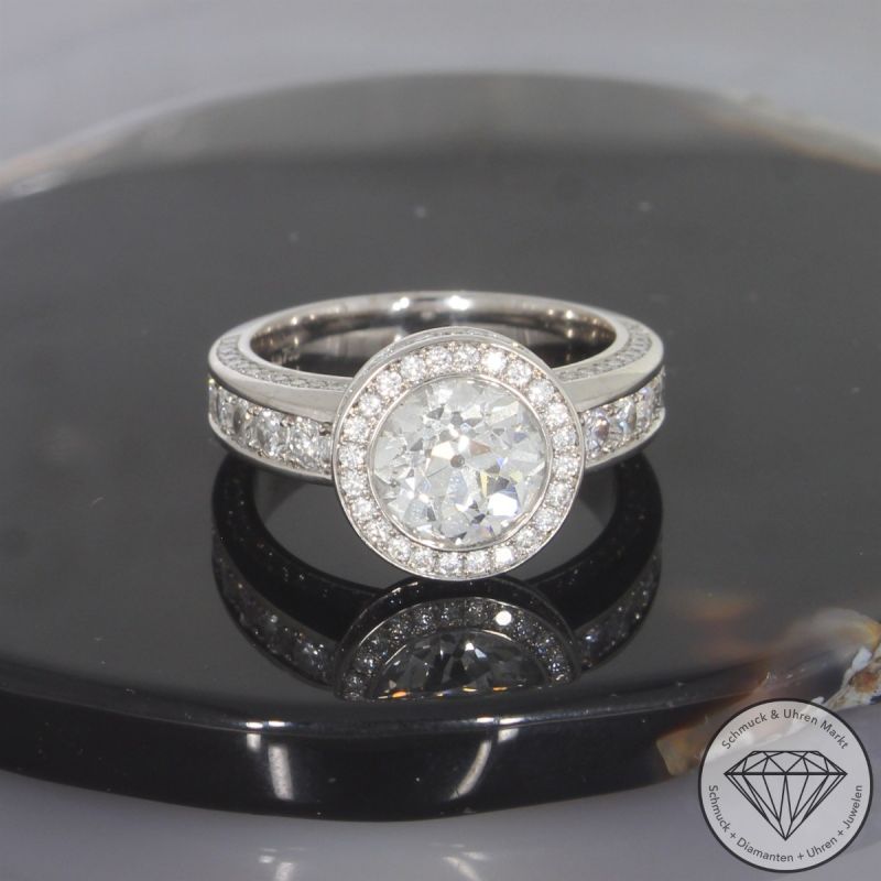 Wert 28.300 € Brillant Diamant Ring in 750er 18 K Weißgold - 105210 