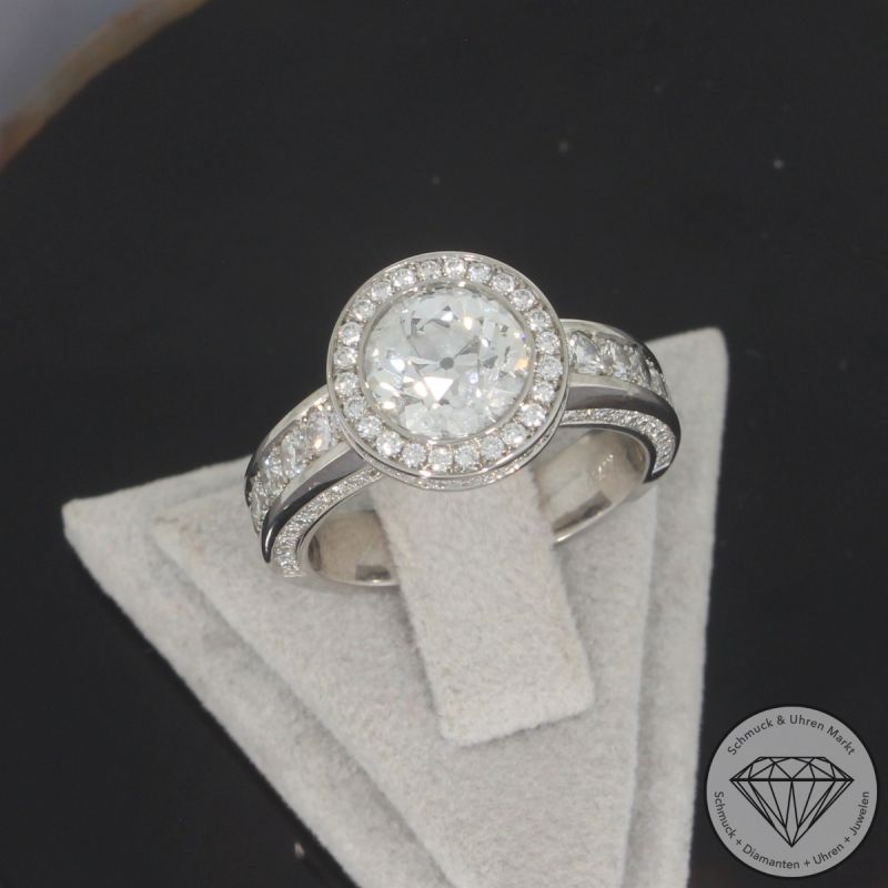 Wert 28.300 € Brillant Diamant Ring in 750er 18 K Weißgold - 105210 