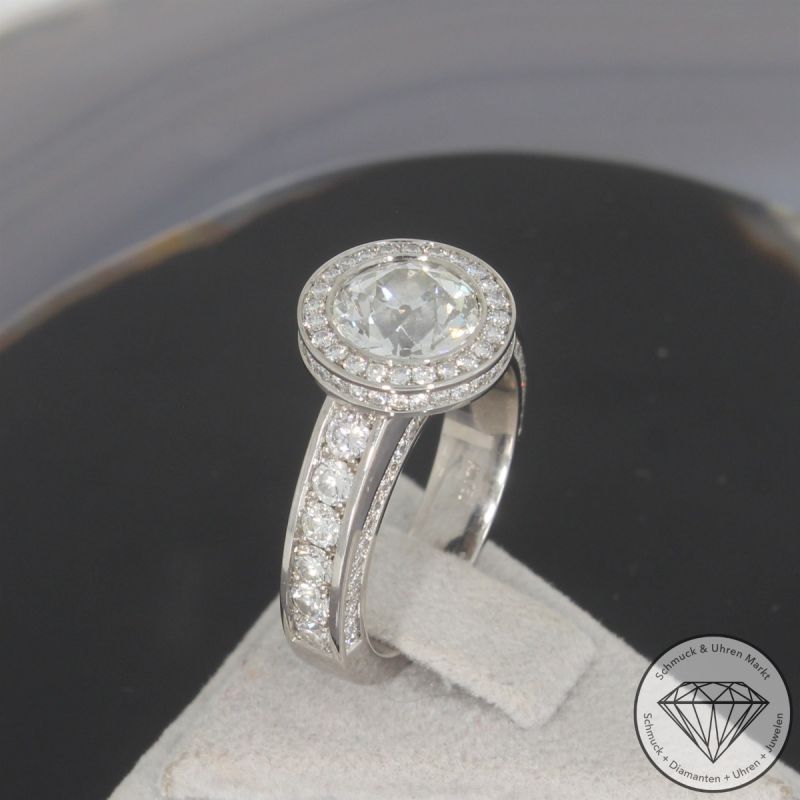 Wert 28.300 € Brillant Diamant Ring in 750er 18 K Weißgold - 105210 