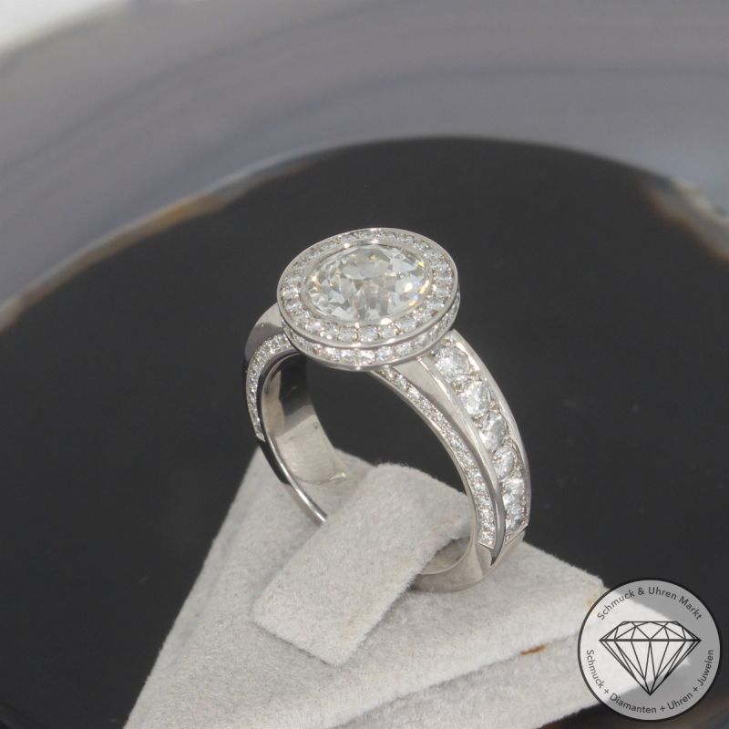 Wert 28.300 € Brillant Diamant Ring in 750er 18 K Weißgold - 105210 