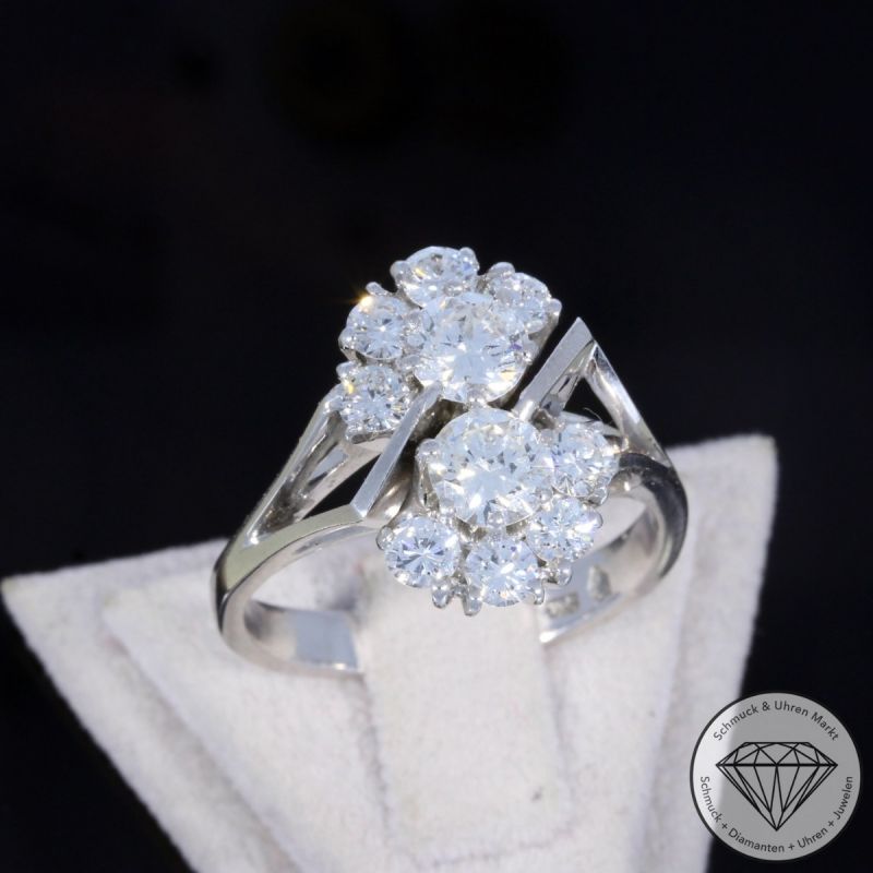 Wert 7490 € Brillant Ring in 750er 18 K Weißgold - 105211