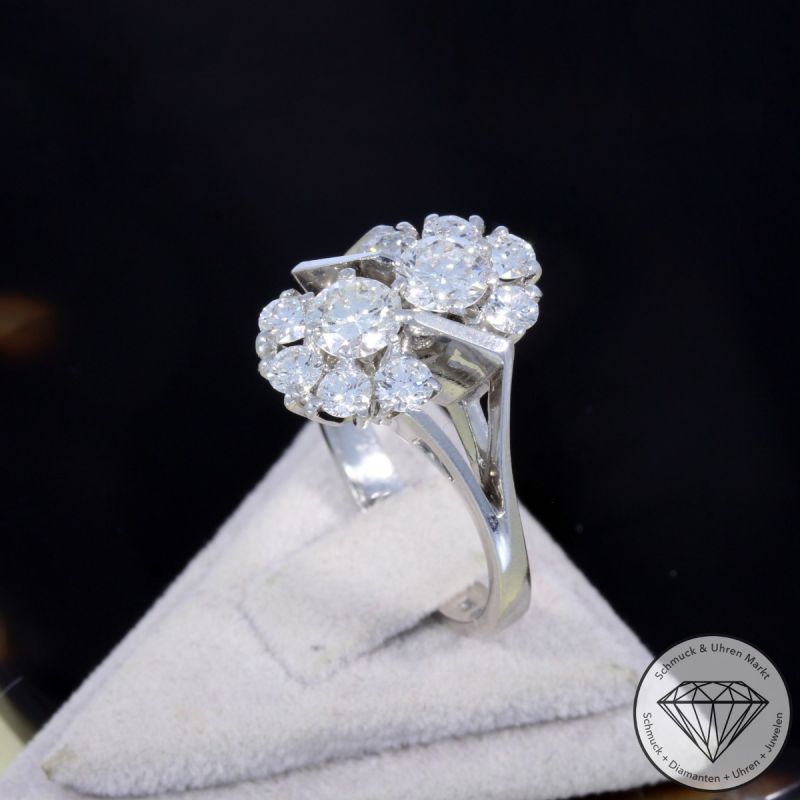 Wert 7490 € Brillant Ring in 750er 18 K Weißgold - 105211