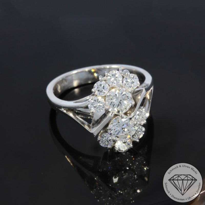Wert 7490 € Brillant Ring in 750er 18 K Weißgold - 105211
