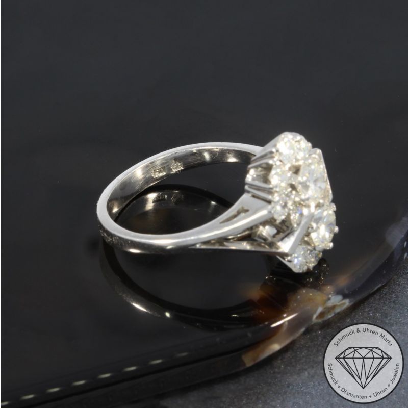 Wert 7490 € Brillant Ring in 750er 18 K Weißgold - 105211