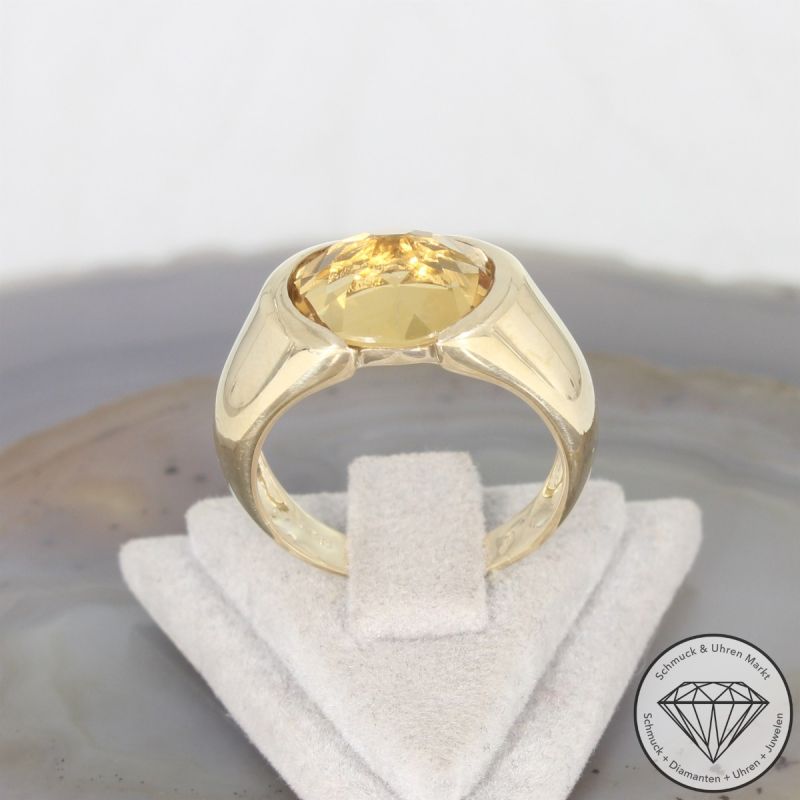Wert 1550 € Citrin Ring (ca. 3,50 carat) in 585er 14 K Gelbgold - 105218