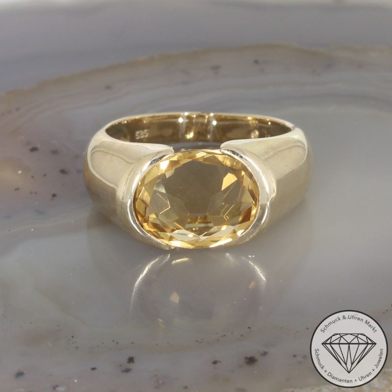 Wert 1550 € Citrin Ring (ca. 3,50 carat) in 585er 14 K Gelbgold - 105218