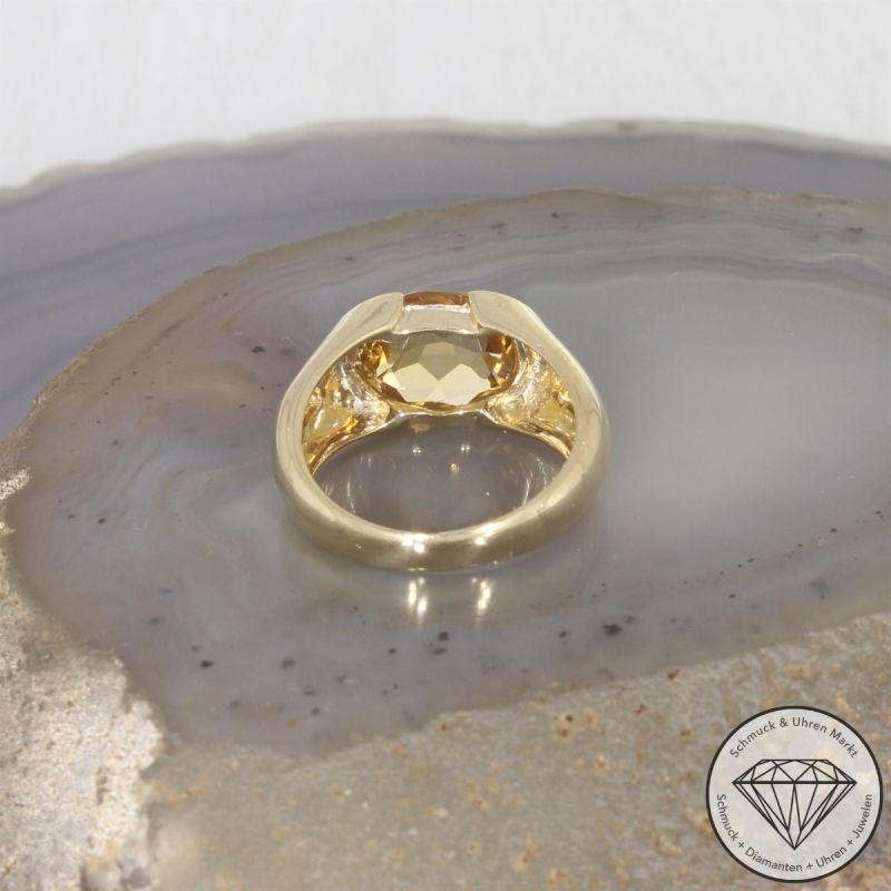 Wert 1550 € Citrin Ring (ca. 3,50 carat) in 585er 14 K Gelbgold - 105218