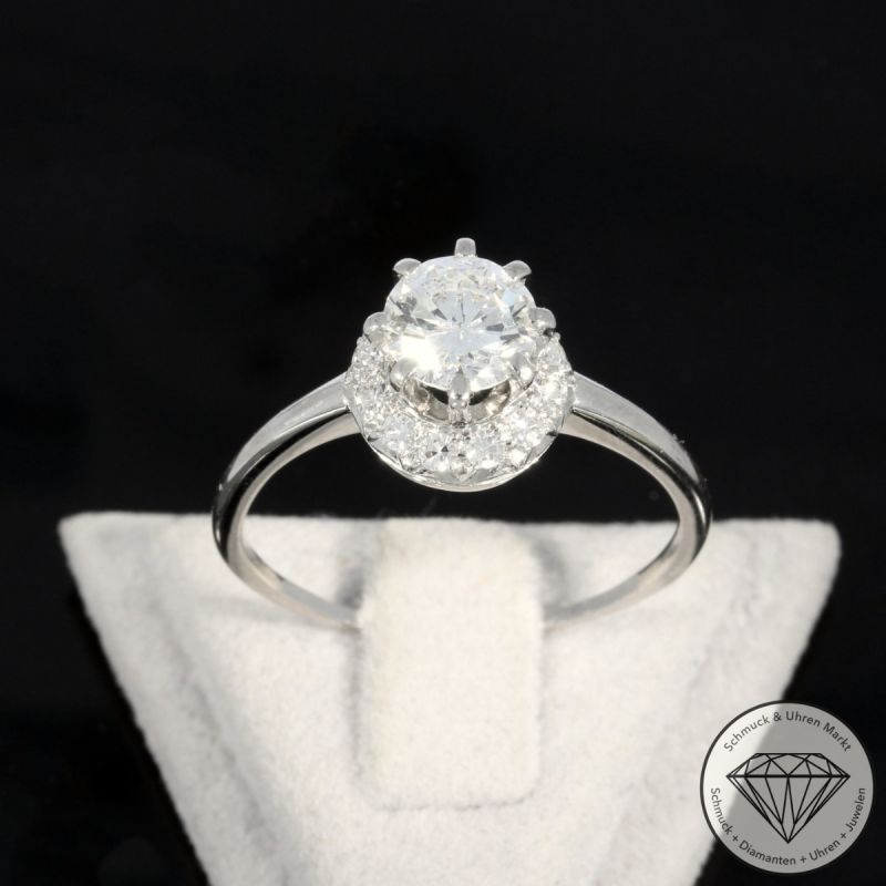 Wert 10990 € Brillant Diamant Ring in 750er 18 K Weißgold - 105219