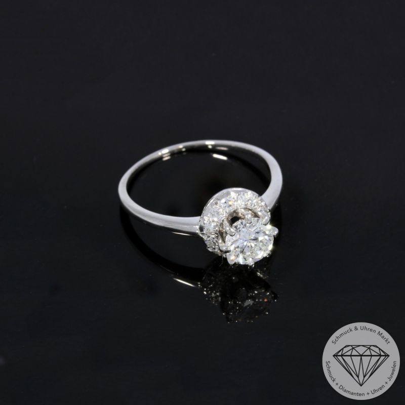 Wert 10990 € Brillant Diamant Ring in 750er 18 K Weißgold - 105219