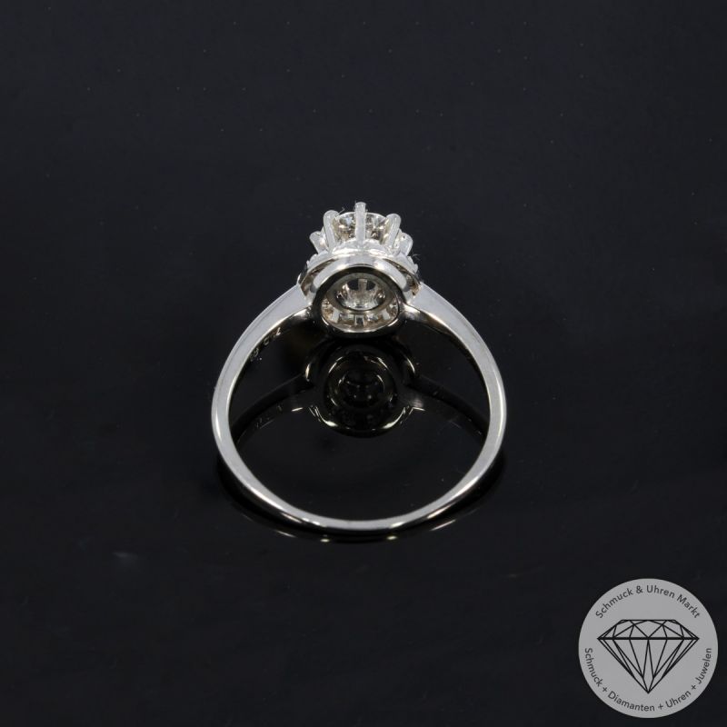 Wert 10990 € Brillant Diamant Ring in 750er 18 K Weißgold - 105219