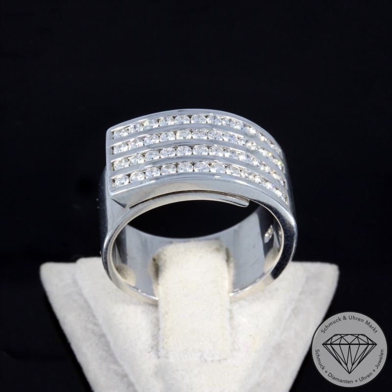Wert 6990 € Brillant Ring (ca. 0,96 carat) in 750er 18 K Weißgold - 105220