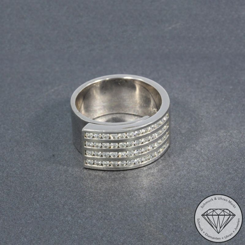 Wert 6990 € Brillant Ring (ca. 0,96 carat) in 750er 18 K Weißgold - 105220