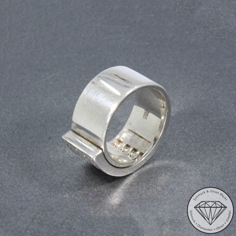 Wert 6990 € Brillant Ring (ca. 0,96 carat) in 750er 18 K Weißgold - 105220