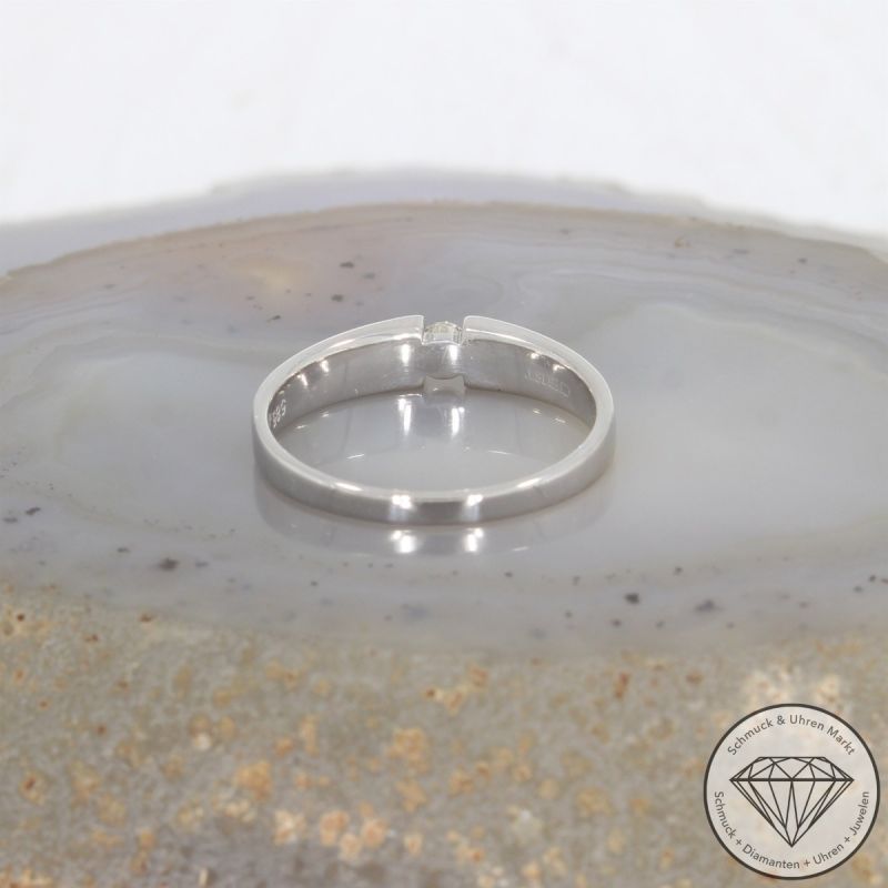 Wert 3490 € Wempe Solitär Brillant Ring (ca. 0,28 carat) in 750er 18 K Weißgold - 105223