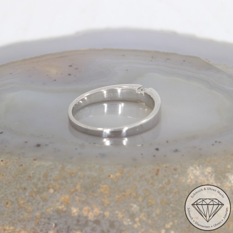 Wert 3490 € Wempe Solitär Brillant Ring (ca. 0,28 carat) in 750er 18 K Weißgold - 105223