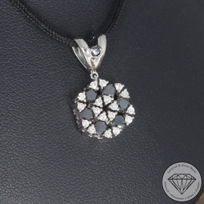 Wert 2300 € Brillant Diamant Anhänger in 750er 18 K Weißgold - 105226
