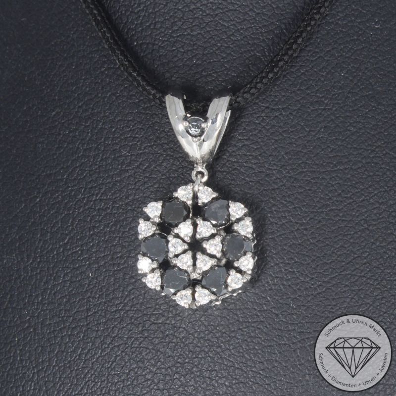 Wert 2300 € Brillant Diamant Anhänger in 750er 18 K Weißgold - 105226