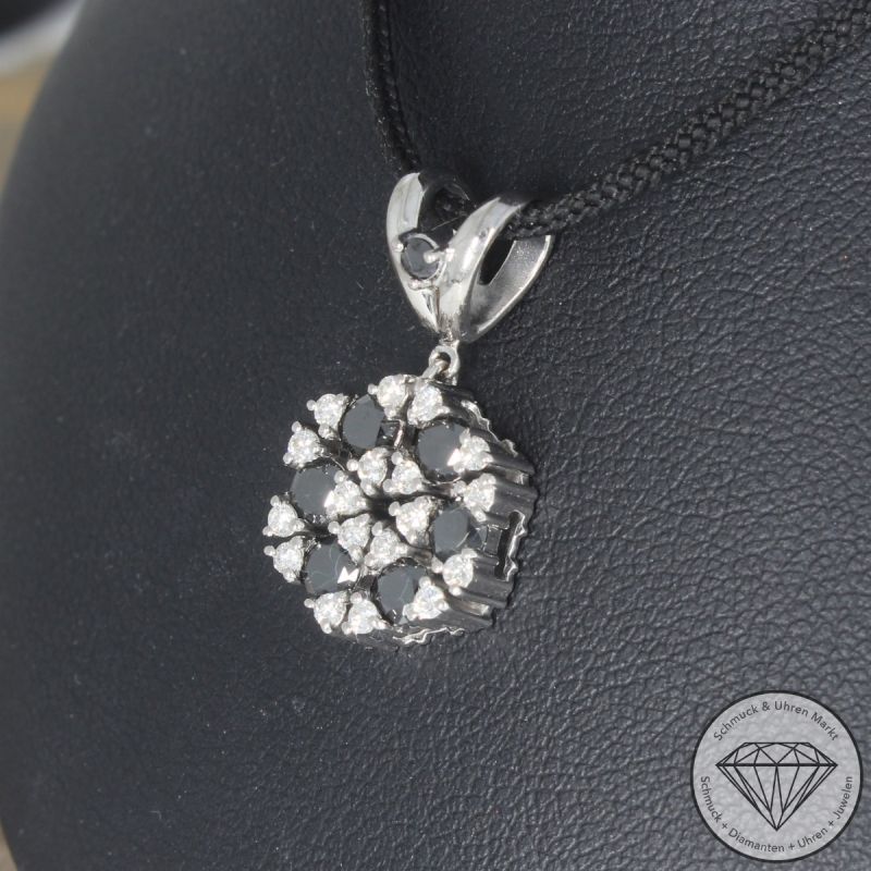 Wert 2300 € Brillant Diamant Anhänger in 750er 18 K Weißgold - 105226