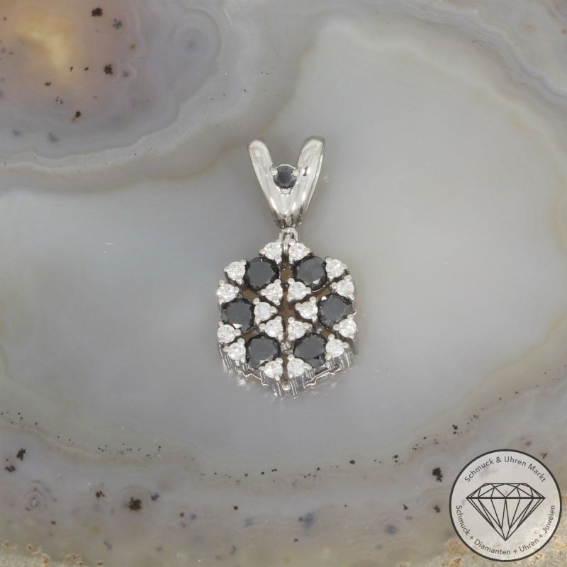Wert 2300 € Brillant Diamant Anhänger in 750er 18 K Weißgold - 105226