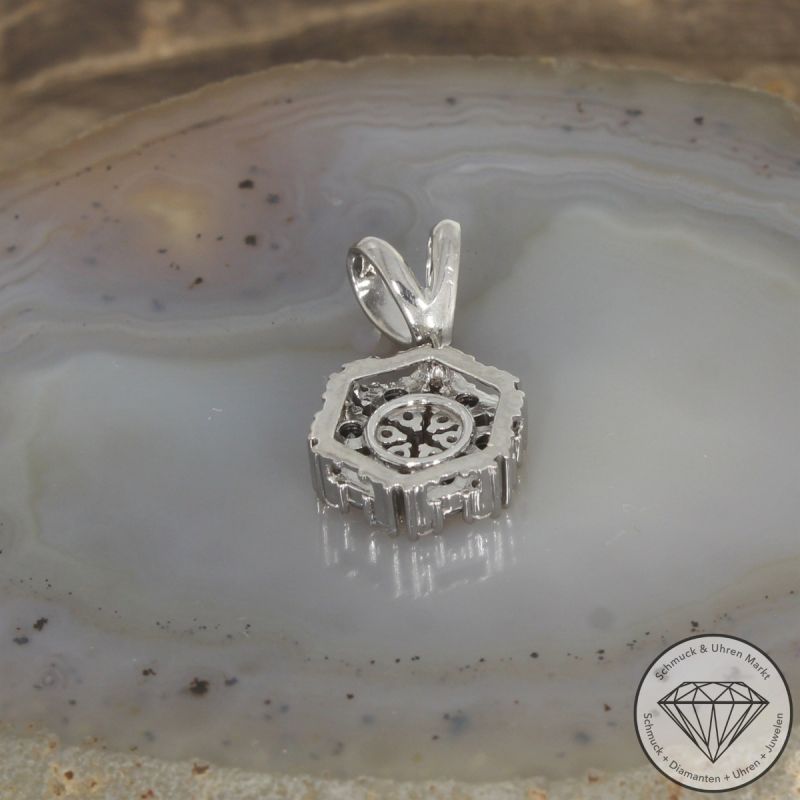 Wert 2300 € Brillant Diamant Anhänger in 750er 18 K Weißgold - 105226