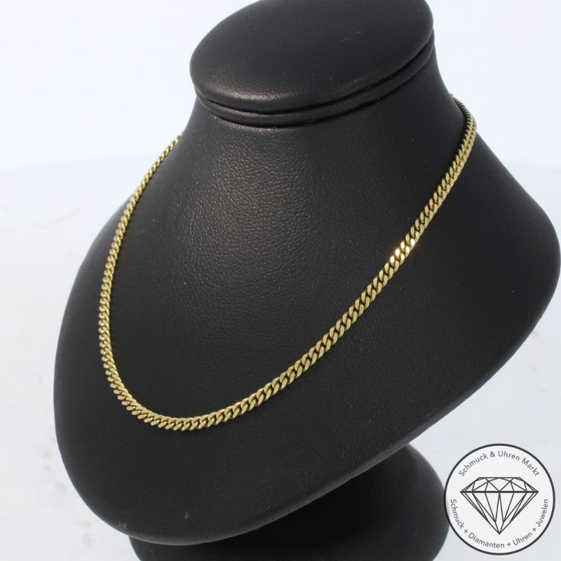 Wert 2250 € Panzer Kette 585er/14 Karat Gelb Gold Länge 66 cm – 105239