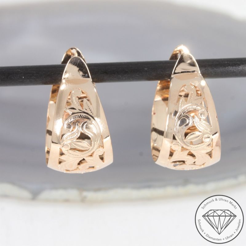 Wert 1750 € Creolen (ca. 7,2 Gramm) in 585er 14 K Roségold - 105268