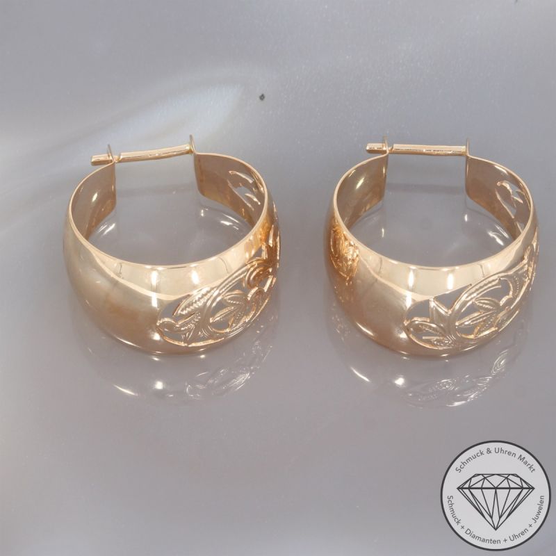 Wert 1750 € Creolen (ca. 7,2 Gramm) in 585er 14 K Roségold - 105268