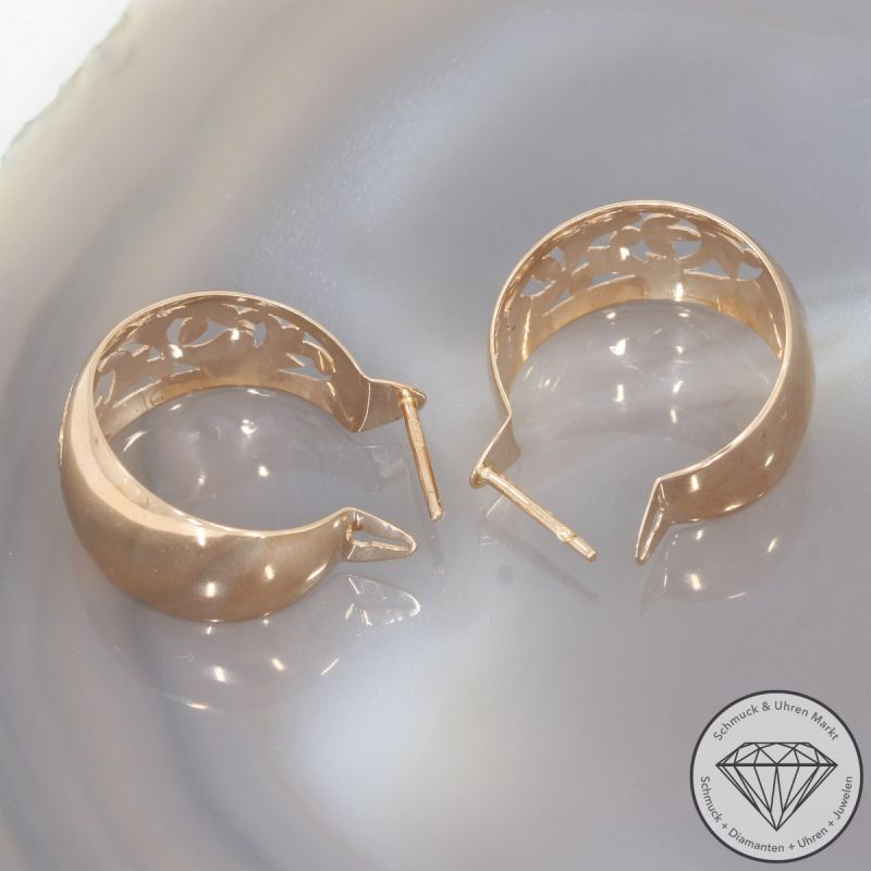 Wert 1750 € Creolen (ca. 7,2 Gramm) in 585er 14 K Roségold - 105268