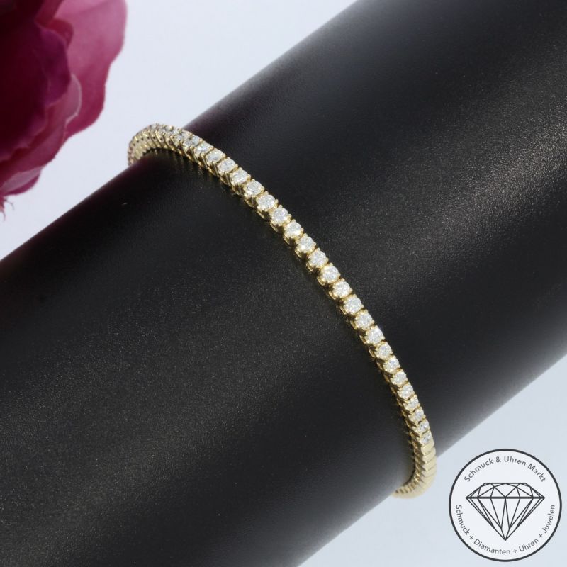 Wert 4490 € Brillant Armreif (1,00 carat) in 585er 14 K Gelbgold - H16