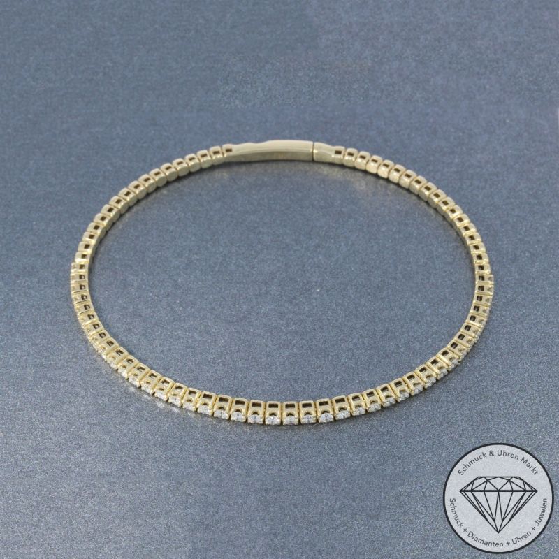 Wert 4490 € Brillant Armreif (1,00 carat) in 585er 14 K Gelbgold - H16