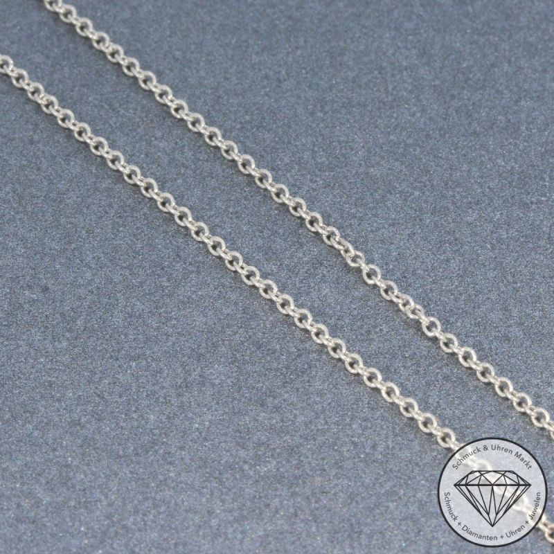 Wert 3690 € Solitär Brillant Anhänger mit Kette (0,50 carat) in 750er 18 K Weißgold HRD - 105343