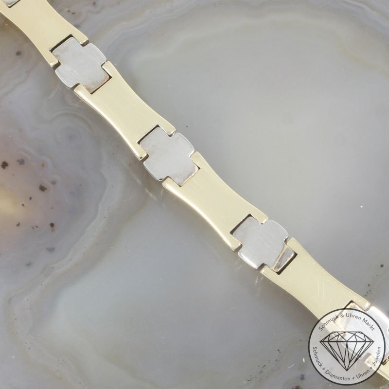 Wert 2690 € Bicolor Armband (14,7 Gramm) in 585er 14 K Gold - 105466