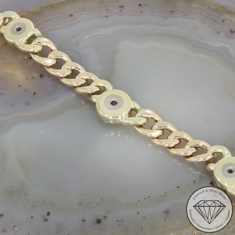 Wert 5190 € Brillant Panzer Collier (ca. 0,12 carat) in 585er 14 K Gelbgold - 105607