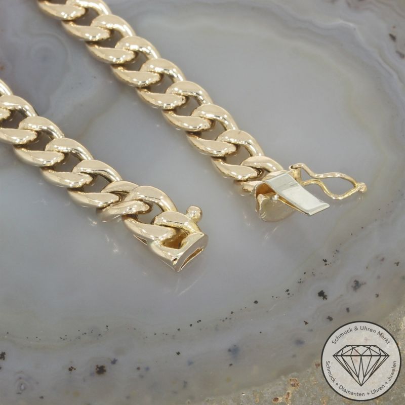 Wert 5190 € Brillant Panzer Collier (ca. 0,12 carat) in 585er 14 K Gelbgold - 105607