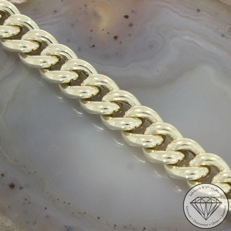 Wert 2750 € Panzer Armband (15,30 Gramm) in 585er 14 K Gelbgold - 105616