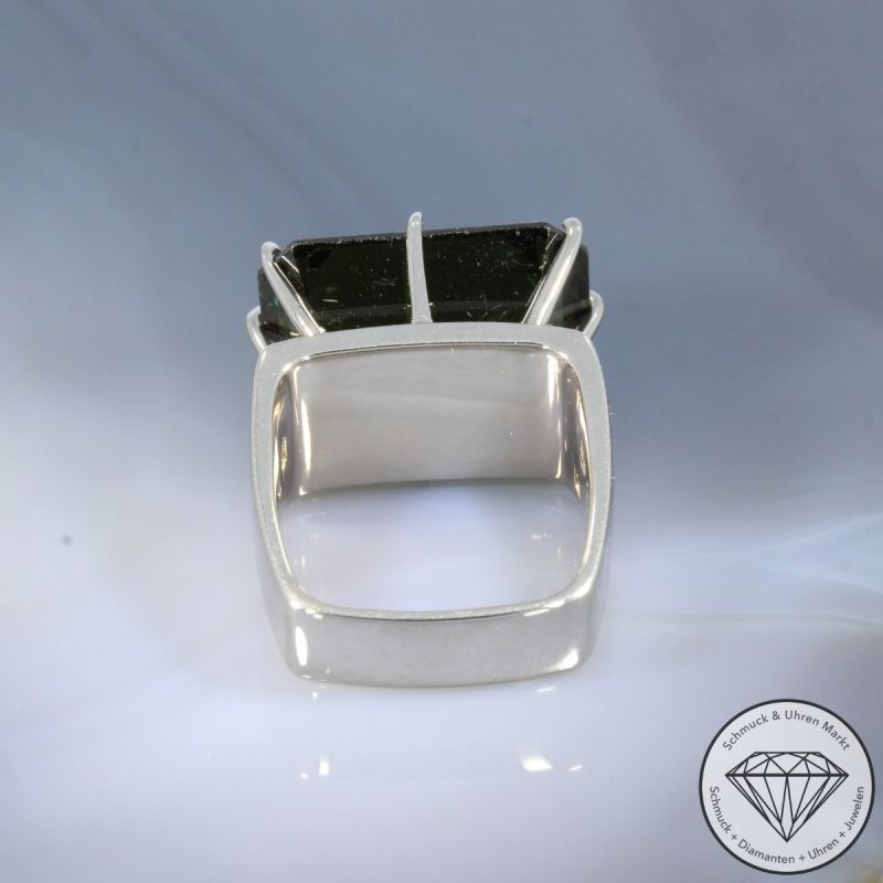 Wert 4250 € Diamant Spinell Ring in 750er 18 K Weißgold - 105628