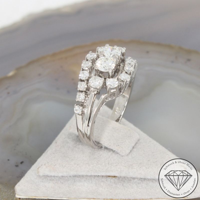 Wert 3590 € Brillant Ring in 585er 14 K Weißgold - 105637