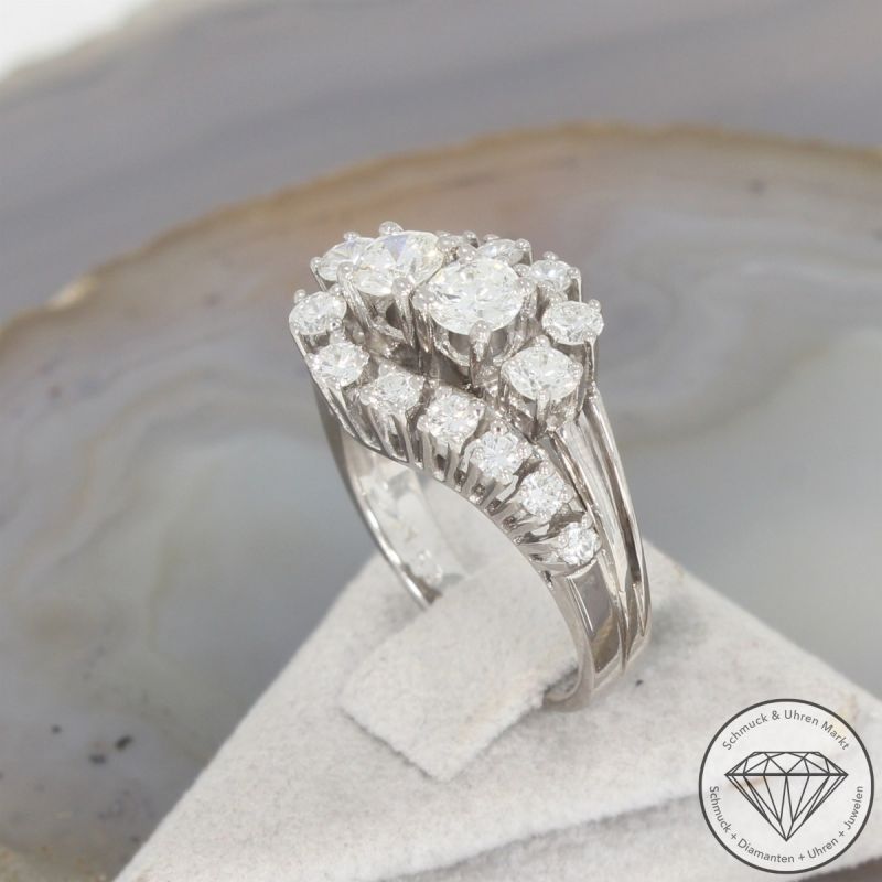 Wert 3590 € Brillant Ring in 585er 14 K Weißgold - 105637