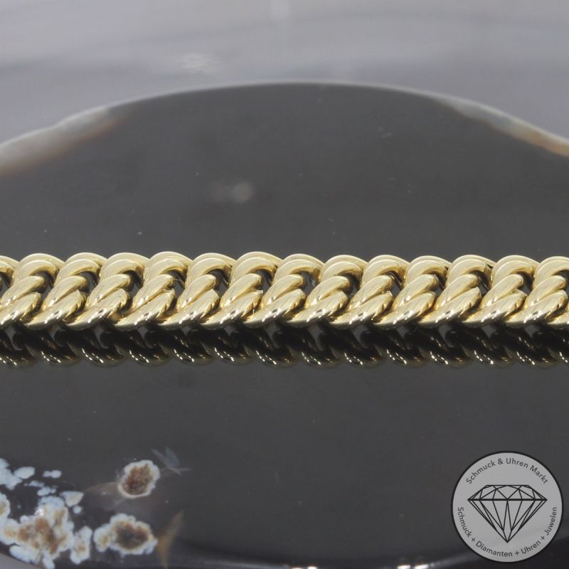 Wert 2790 € Doppel Panzer Armband 585er/14 Karat Gelb Gold Länge 17,5 cm – 105638